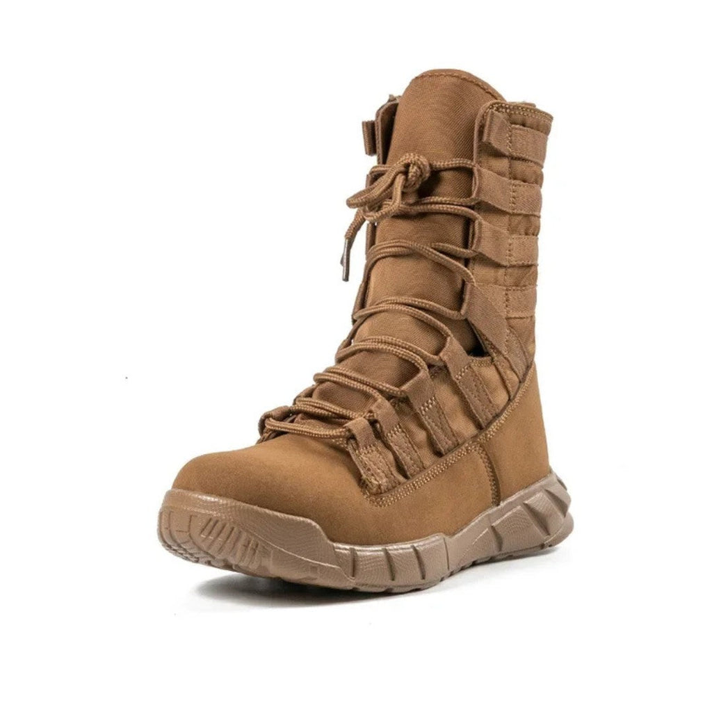 High-Top Nylon Desert Hiking Boots with Rubber Sole