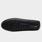 Glossy Leather Slip-On Penny Loafers with Soft Sole