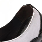 Patent Style Pointed-Toe Oxford Dress Shoes