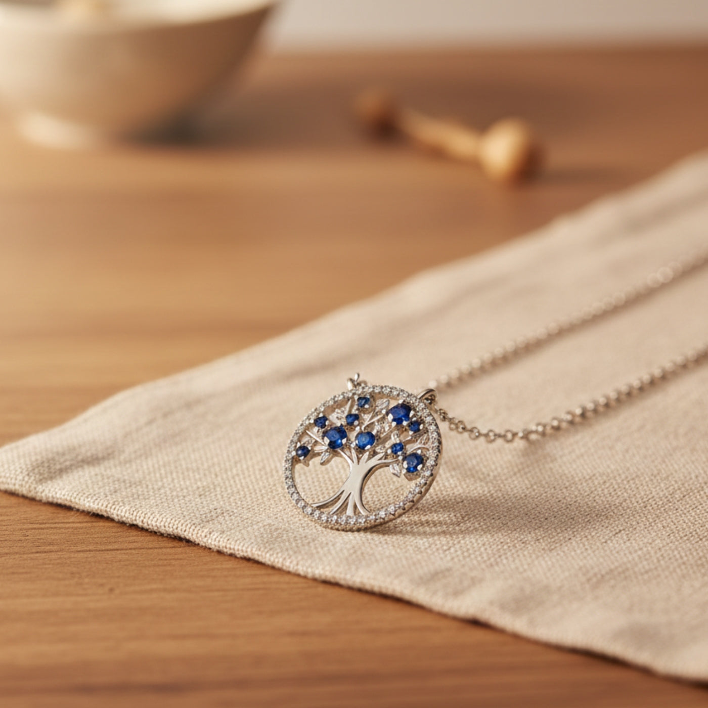 Tree of Life Sapphire Necklace