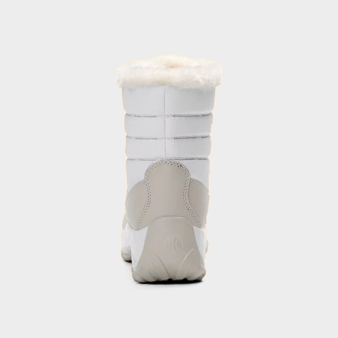 Winter Ankle Snow Boots with Faux Fur Lining and Platform Grip Sole