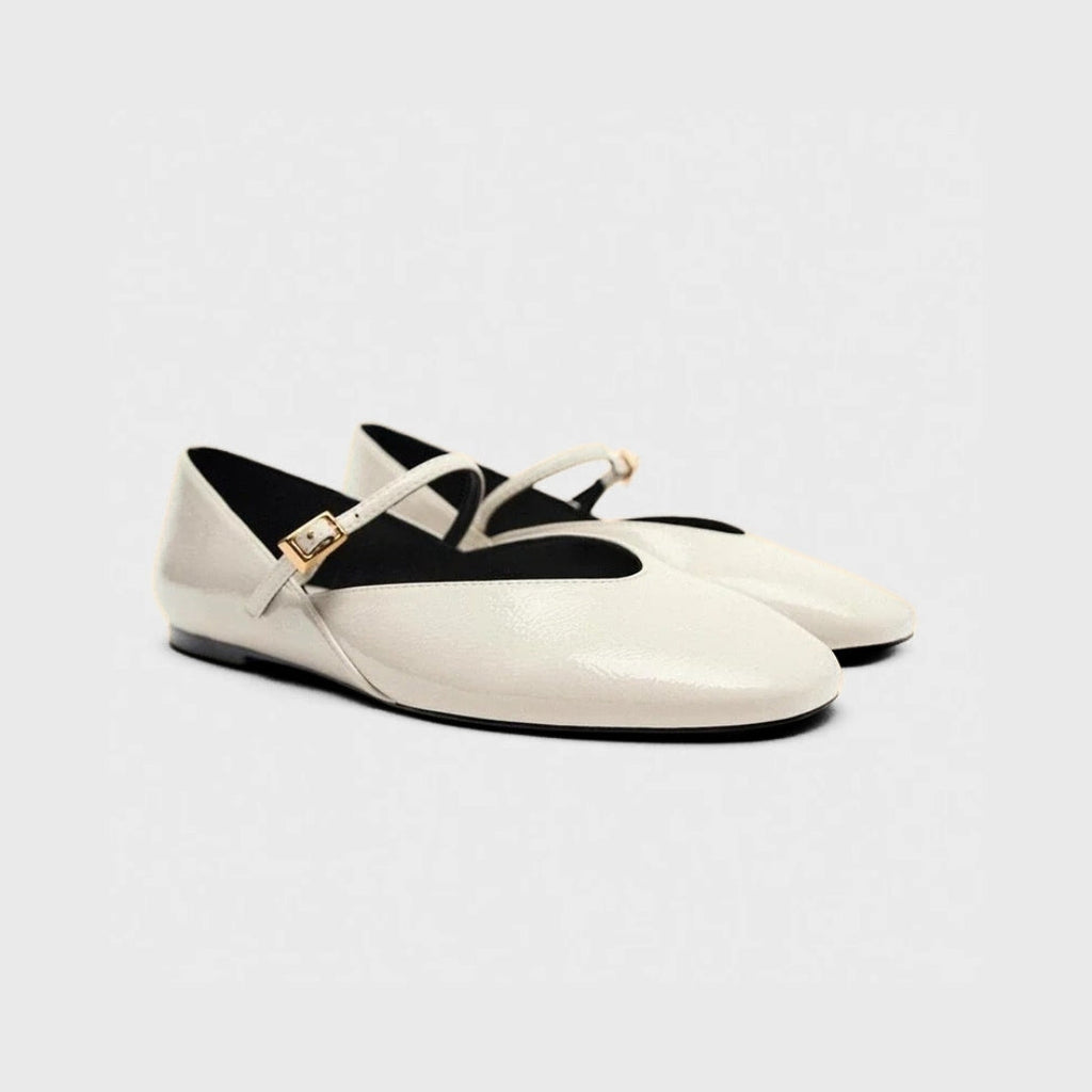 Shine Patent Mary Jane Ballet Flats