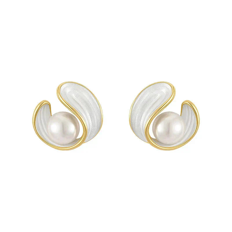 Lee - White Opal Earrings