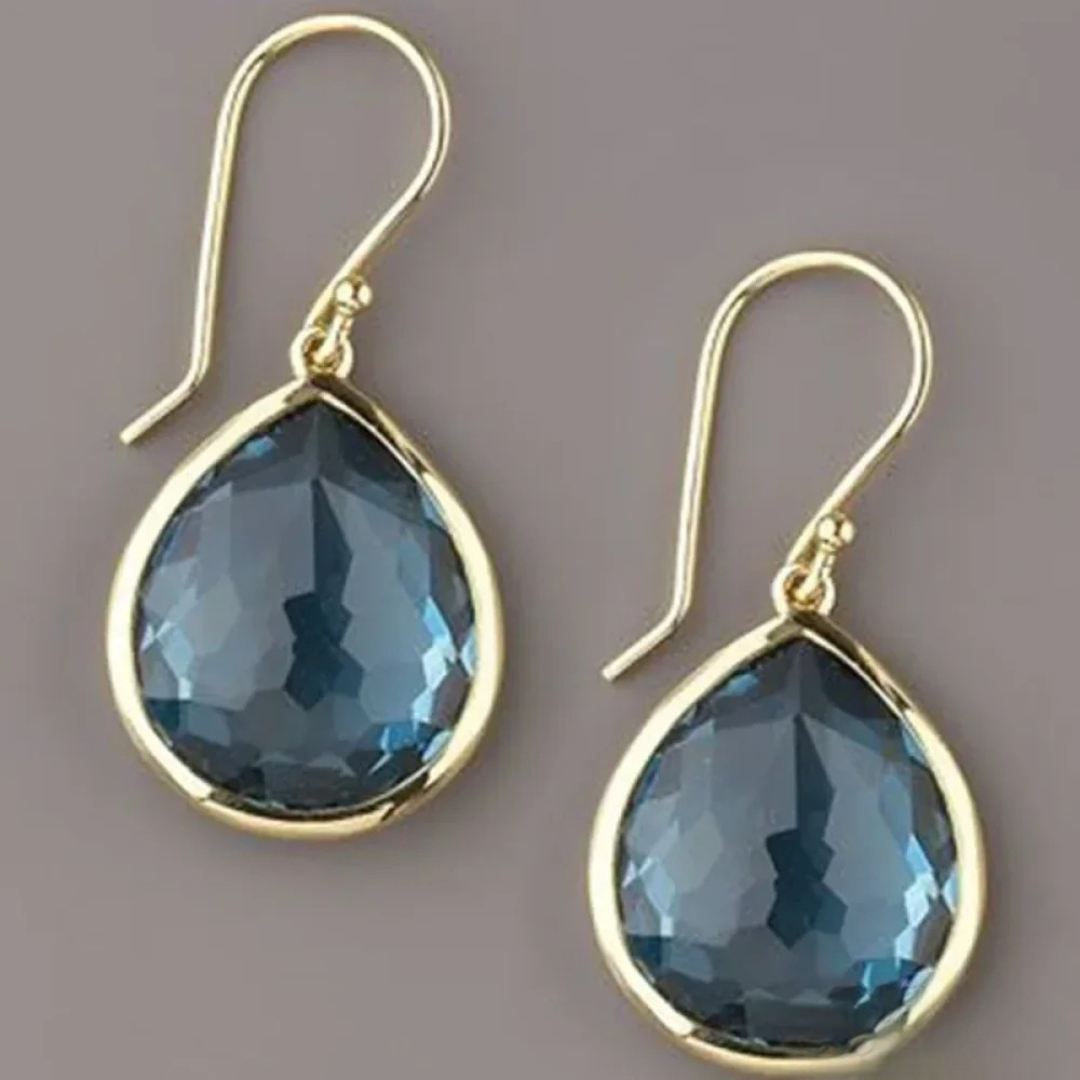 Retro Blue Crystal Drops