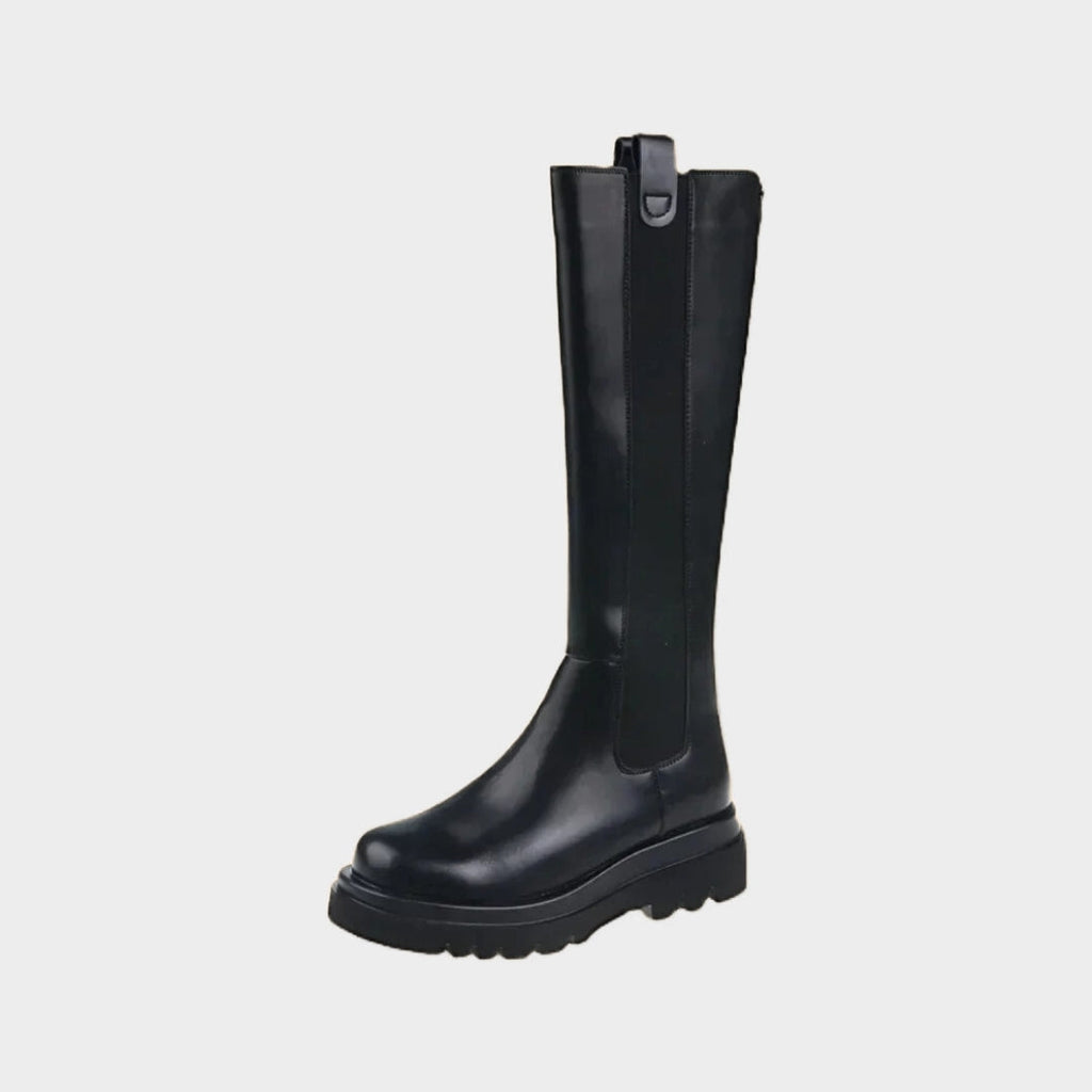 XY (find better variant images) Platform Knee High Boots with Fur Lining