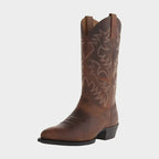Embroidered Cowboy Riding Boots with Pointed Toe