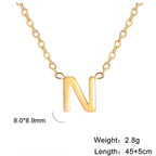 Chic Love Letter Gold Initial Necklace