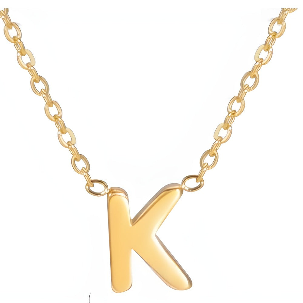 Chic Love Letter Gold Initial Necklace