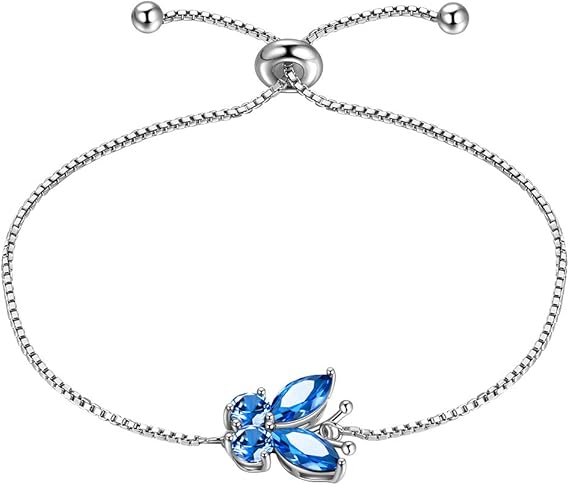 Sapphire Butterfly Bracelet