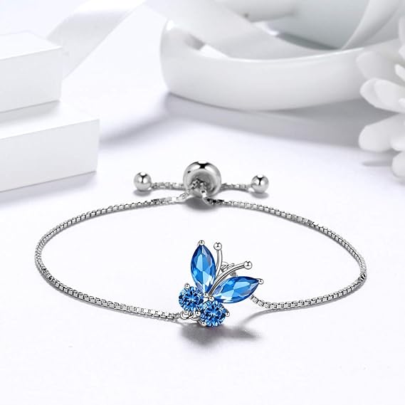Sapphire Butterfly Bracelet