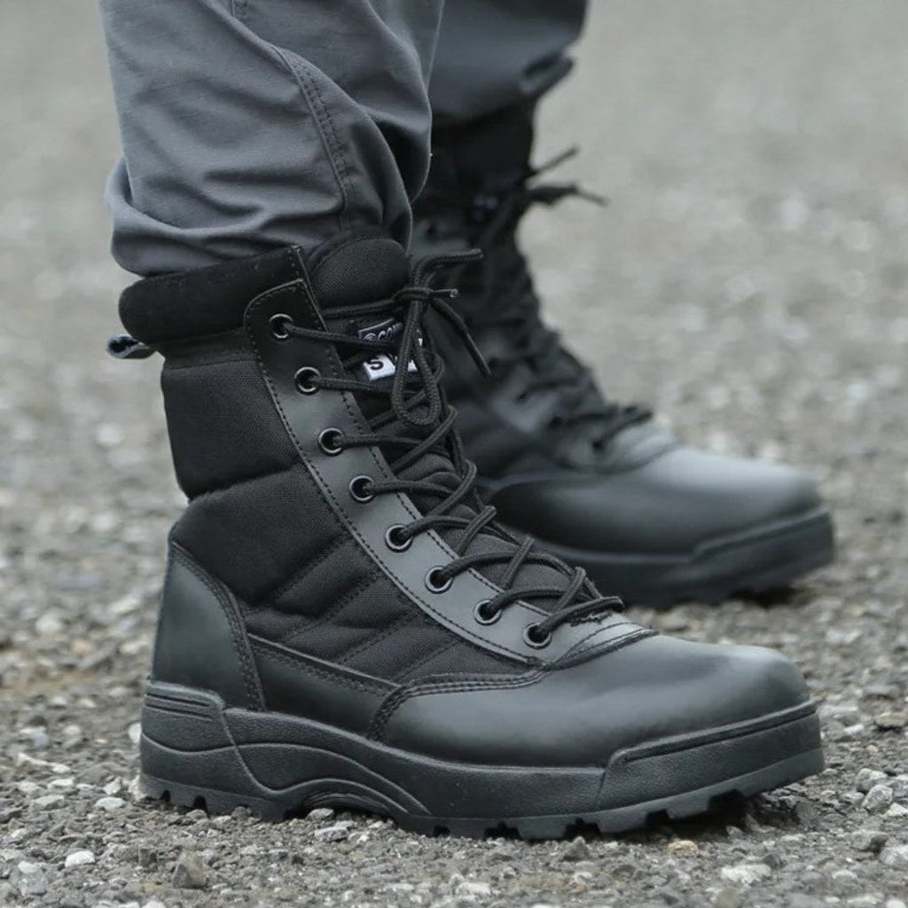 High-Top Lightweight Tactical Trekking Boots with Non-Slip Grip Sole