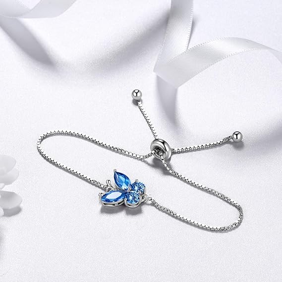 Sapphire Butterfly Bracelet