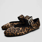 Two-Eyelet Buckle Mary Jane Flats