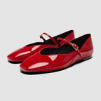 Shine Patent Mary Jane Ballet Flats