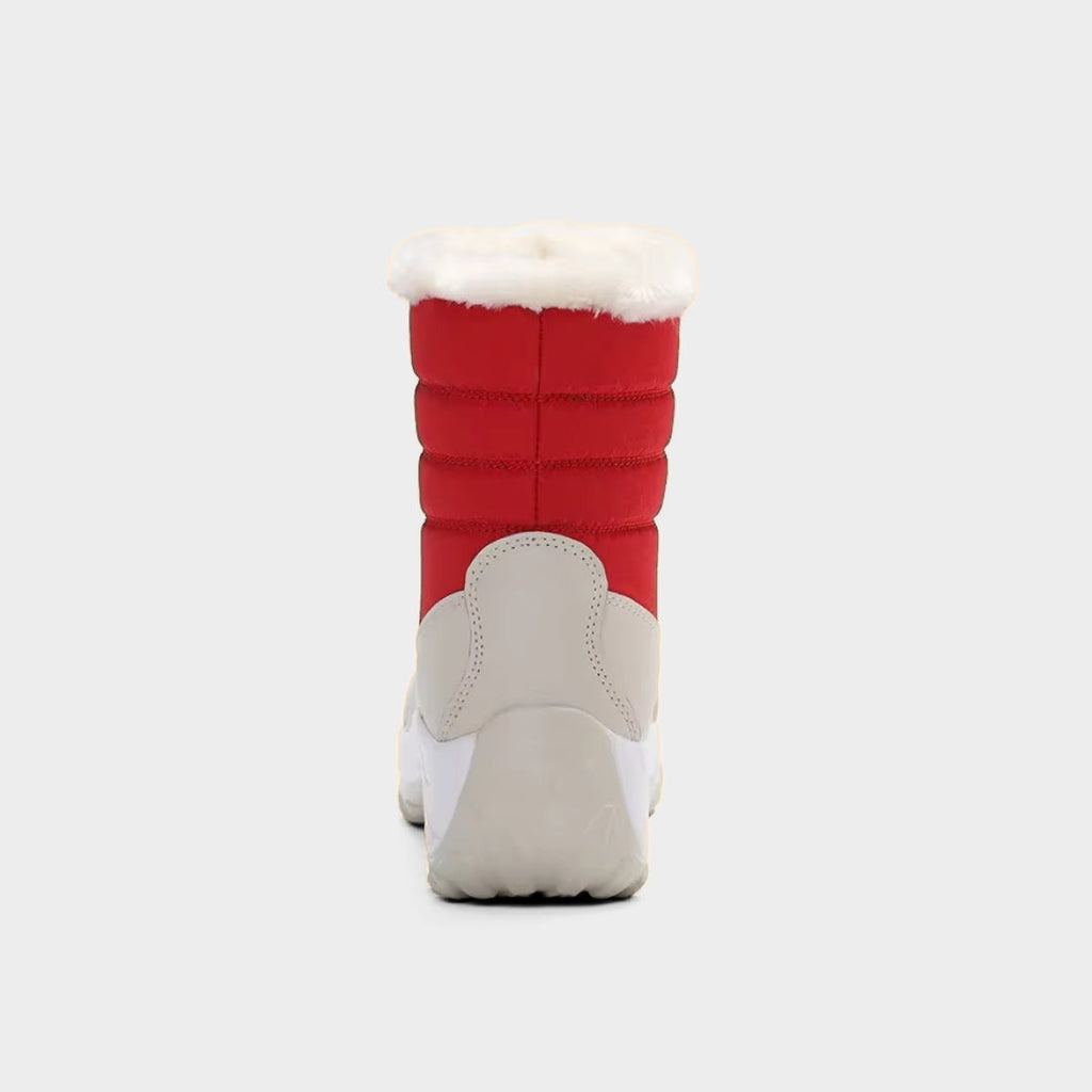 Winter Ankle Snow Boots with Faux Fur Lining and Platform Grip Sole
