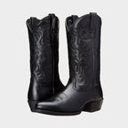 Embroidered Cowboy Riding Boots with Pointed Toe