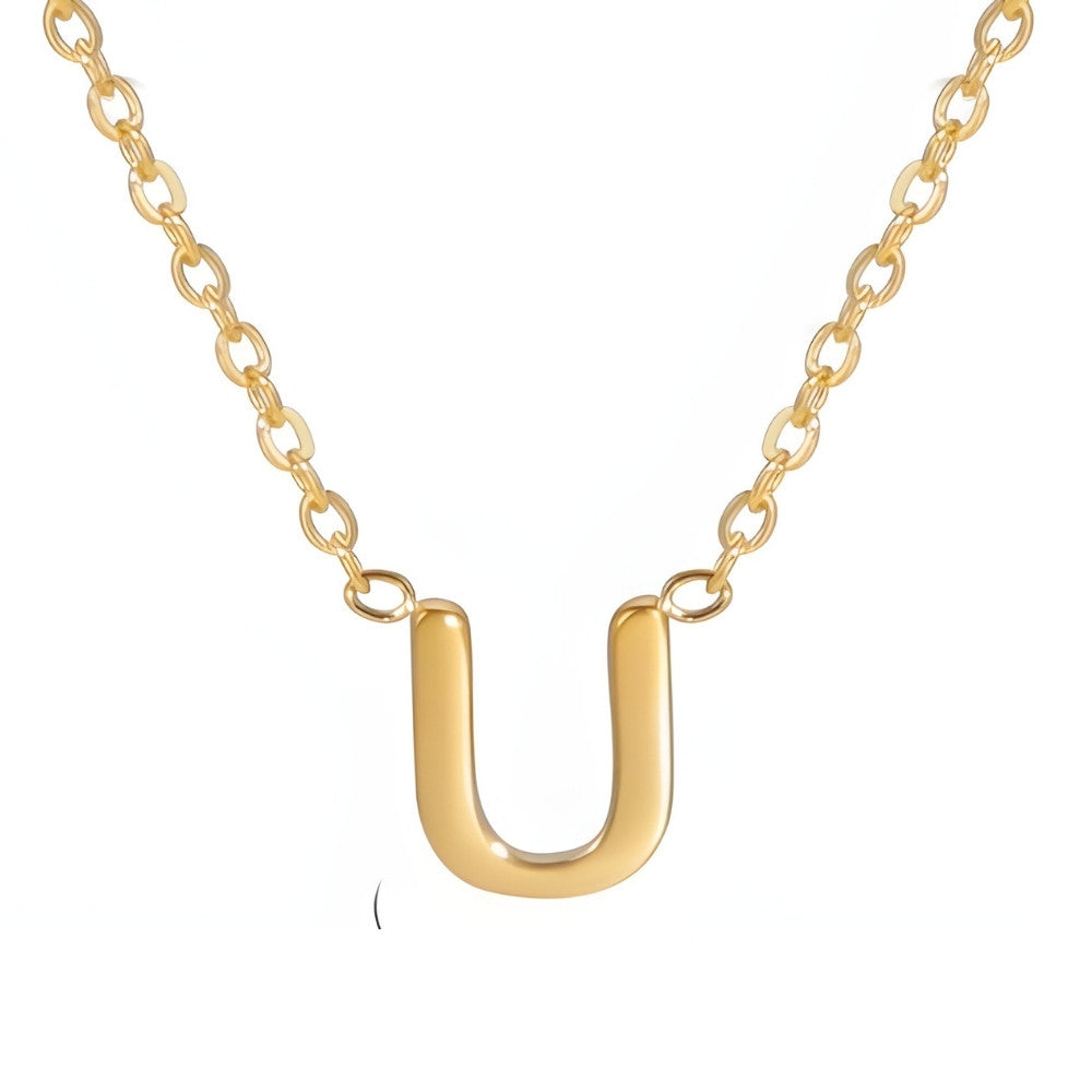 Chic Love Letter Gold Initial Necklace
