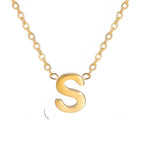 Chic Love Letter Gold Initial Necklace