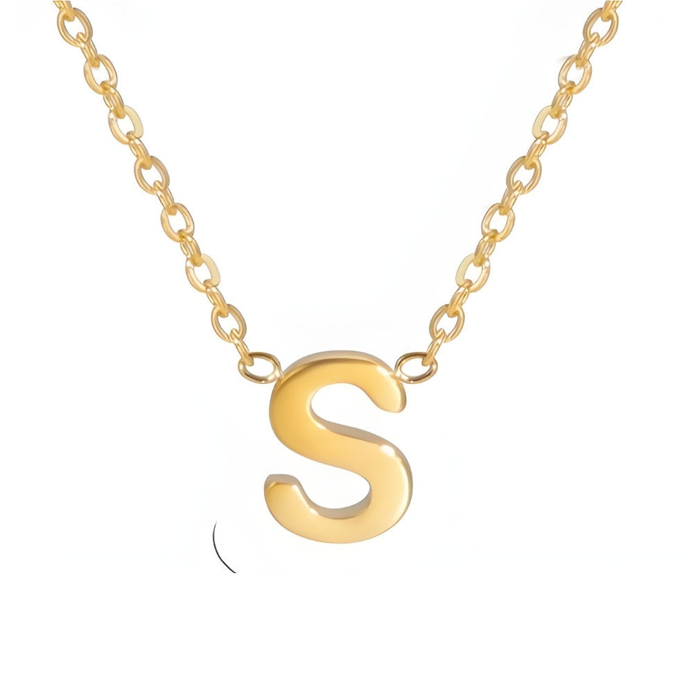 Chic Love Letter Gold Initial Necklace