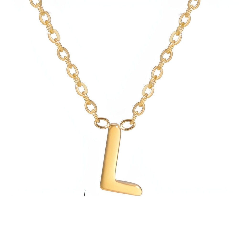 Chic Love Letter Gold Initial Necklace