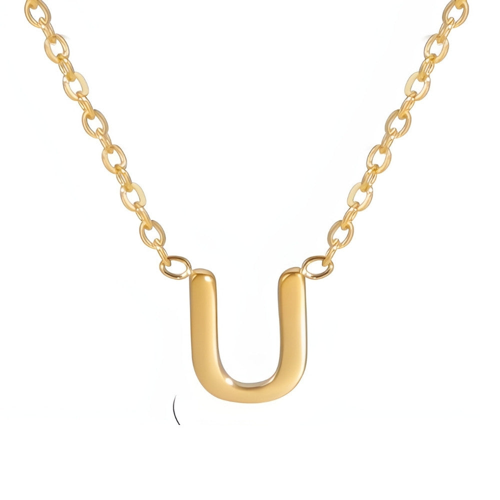 Chic Love Letter Gold Initial Necklace