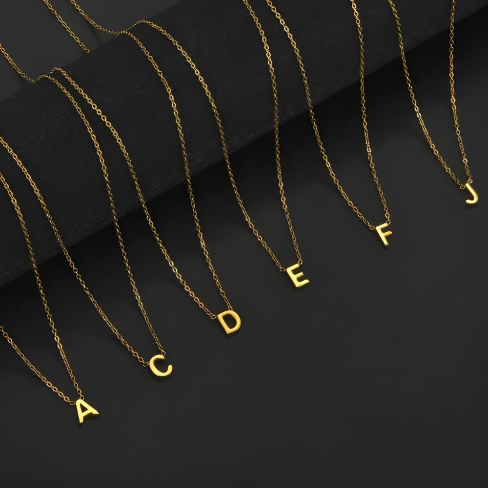 Chic Love Letter Gold Initial Necklace