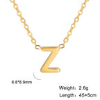 Chic Love Letter Gold Initial Necklace