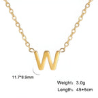 Chic Love Letter Gold Initial Necklace