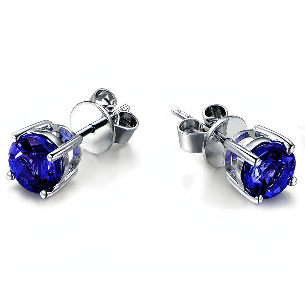Classic Sapphire Stud Earrings