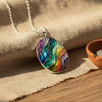 Colorful Round Stone Necklace