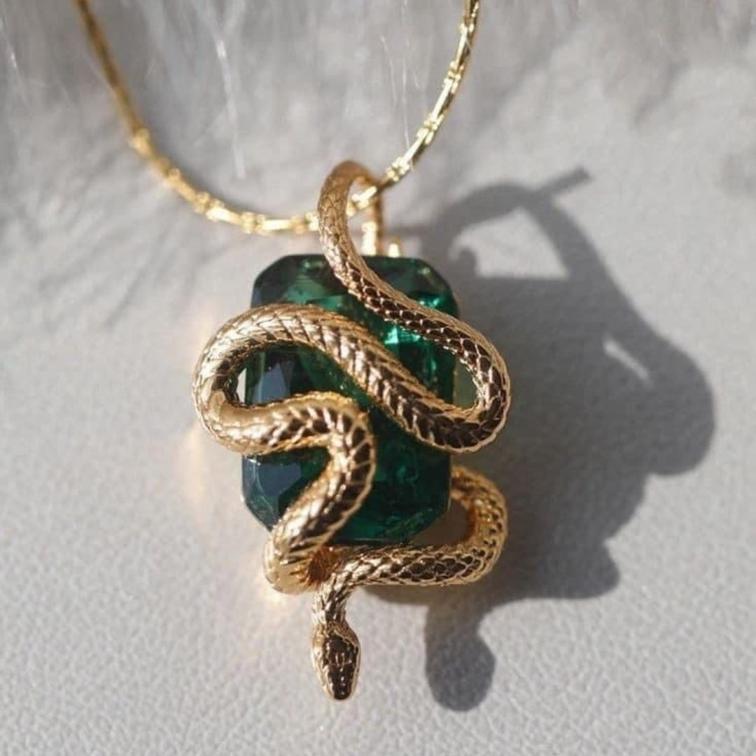 Golden Snake Necklace