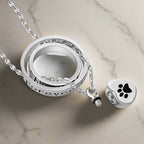 "No Longer By My Side, Forever In My Heart" Paw Necklace