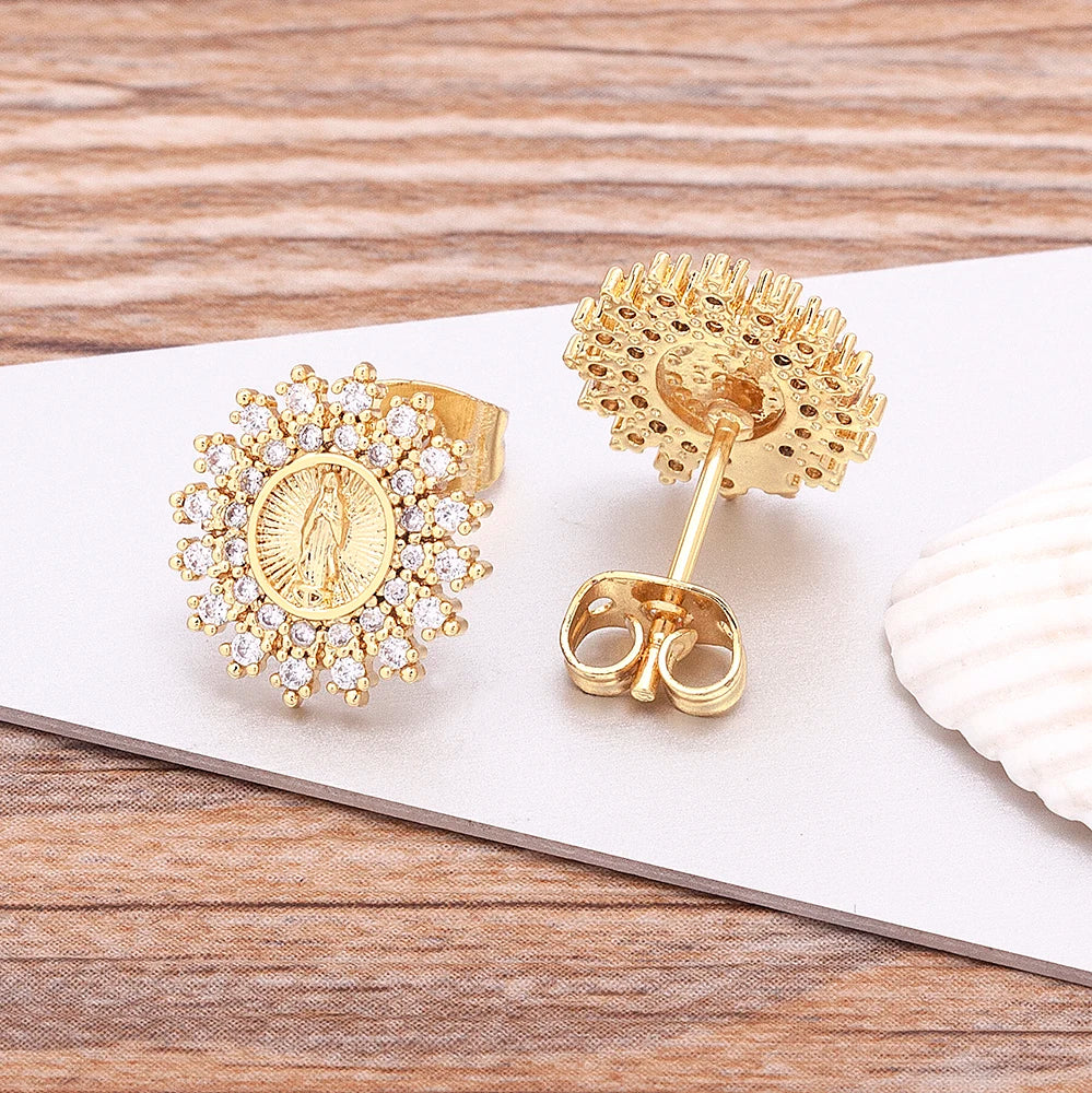 Mary Zircon Earrings