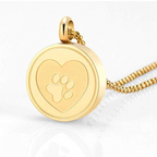 Always Near Paw-Heart Urn Pendant