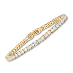 Elegant Classic Gold Tennis Bracelet