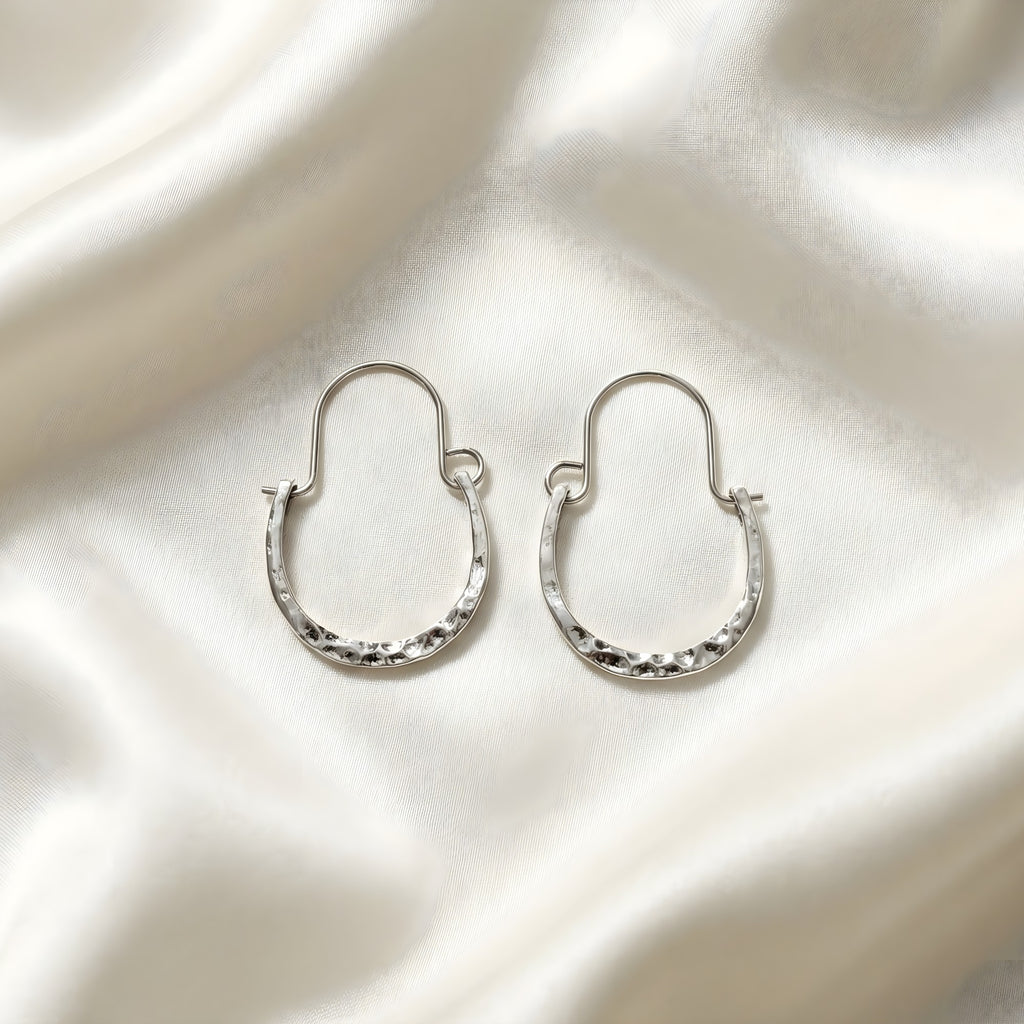 Lunar Halo Hoop Earrings