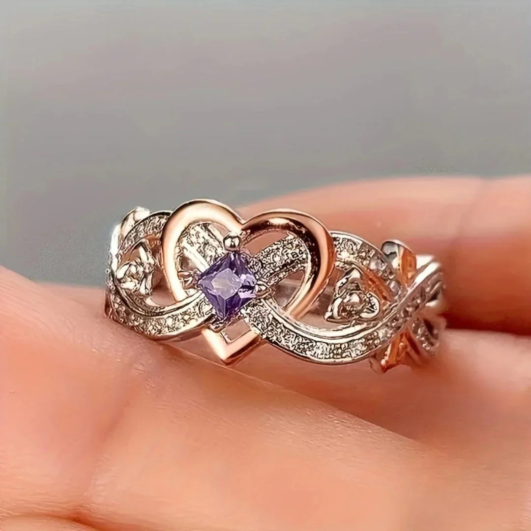 Violetheart Gold & Silver Ring