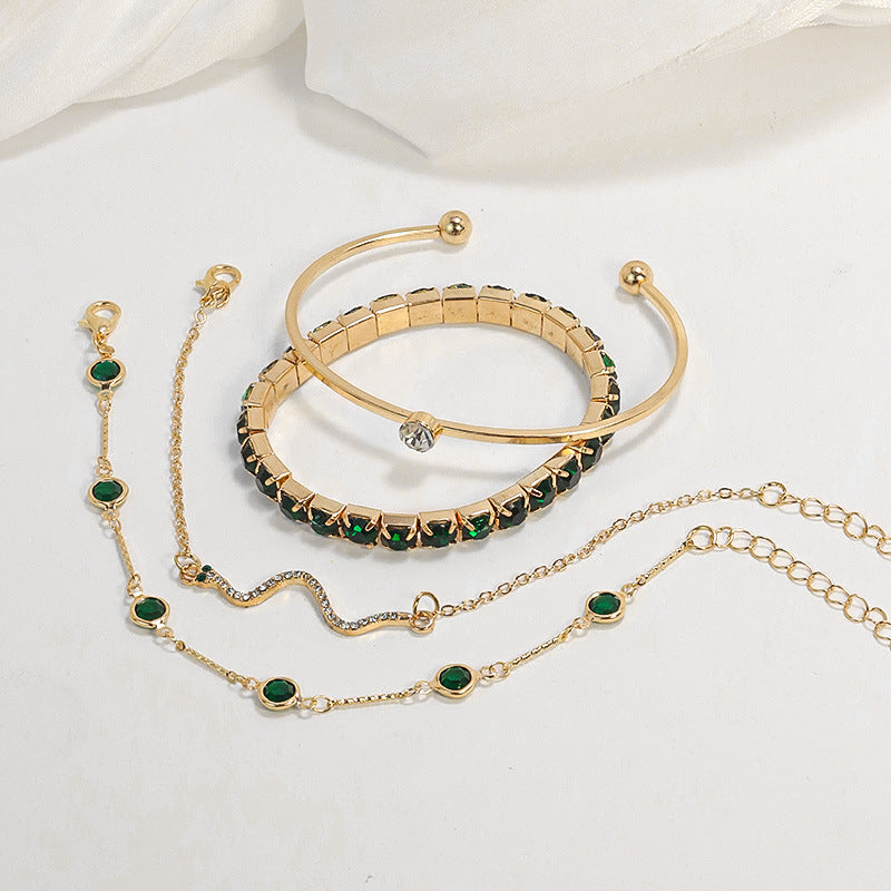 Elegant Sorina Feldwyn Gold Bracelet Set