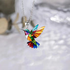 Colorful Hummingbird Necklace