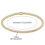 Chic Gold Turquoise Beaded Bracelet