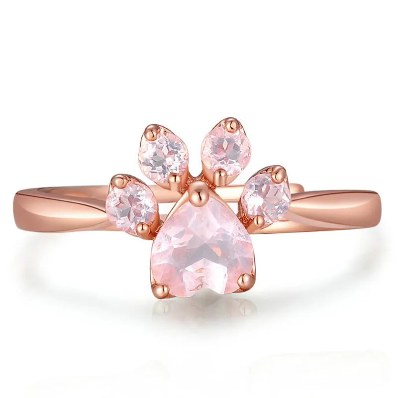 Whisper-Paw Rose Ring