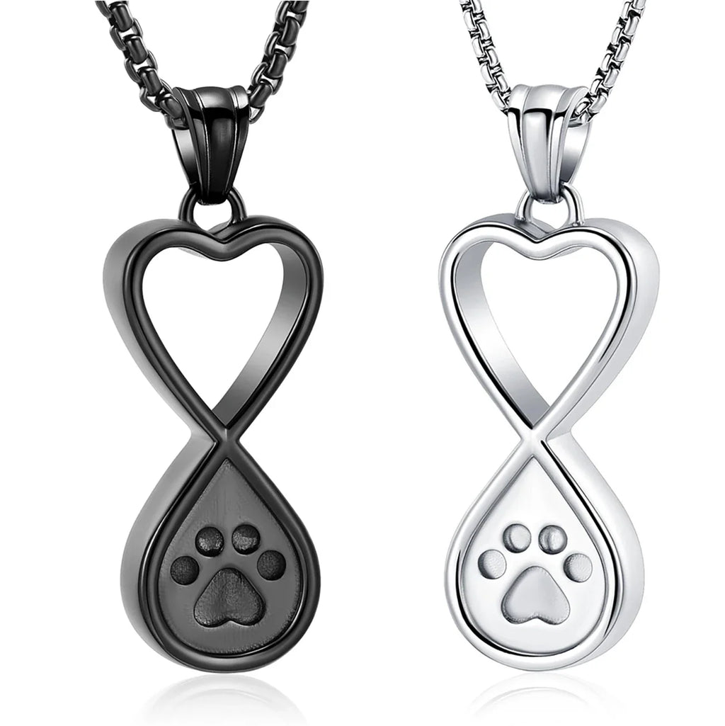Always & Always Paw-Print Urn Pendant