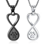 Always & Always Paw-Print Urn Pendant