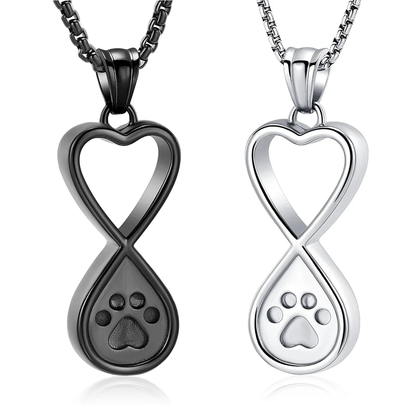 Always & Always Paw-Print Urn Pendant