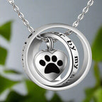"No Longer By My Side, Forever In My Heart" Paw Necklace