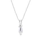 Felix in Moonlight — Sterling Cat Necklace