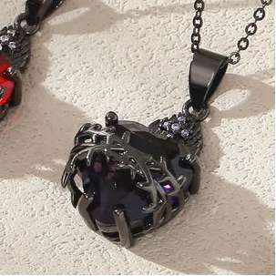 Sacred Heart Cross Necklaced