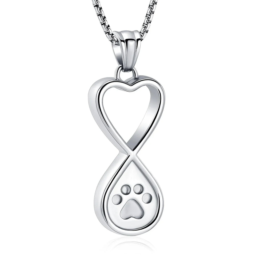 Always & Always Paw-Print Urn Pendant