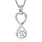 Always & Always Paw-Print Urn Pendant