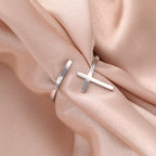 Cross Ring Adjustable Ring